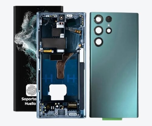 Pantalla Display Oled Para Samsung S22 Ultra S908 Con Marco + Tapa